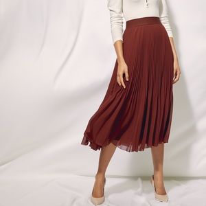 Aritzia XS Wilfred Twirl Skirt in Truffle